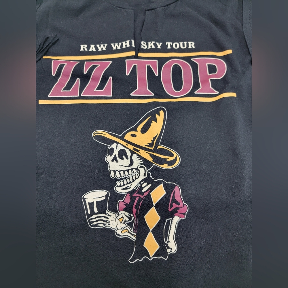 **SOLD*******ZZ Top Raw Whiskey Tour Fringe Concert Tee - Upcycled - Picture 10 of 11